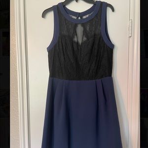 Navy & Black lace dress